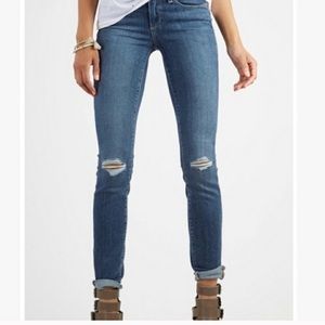 Paige Kylie Crop distressed cuffed jeans